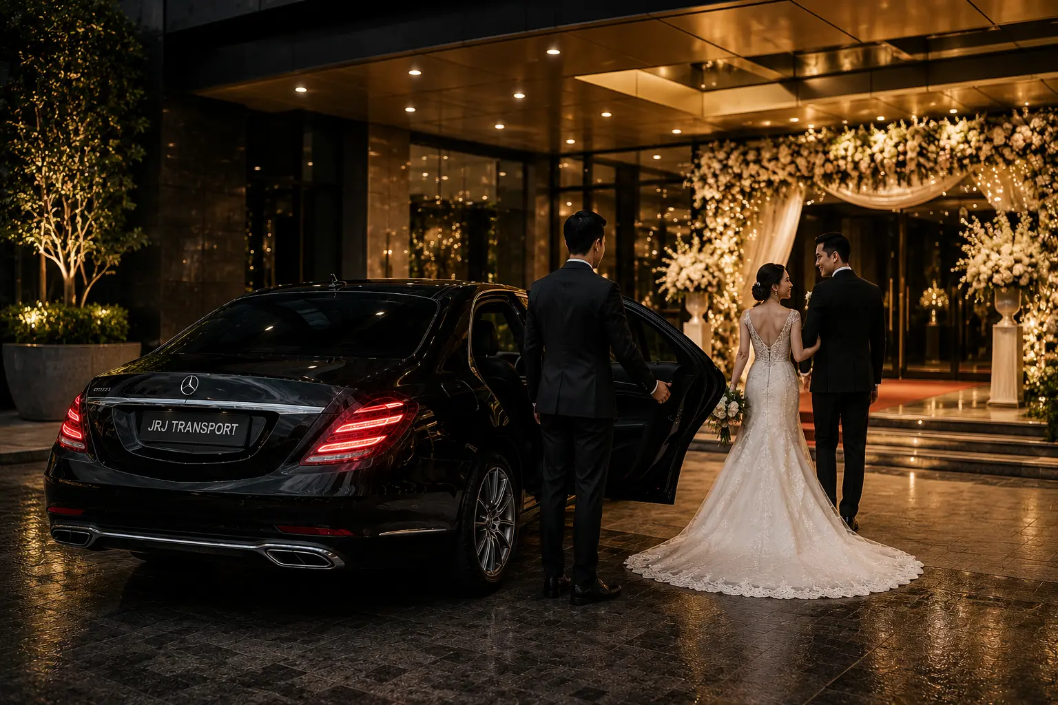 Wedding and event chauffeur transport